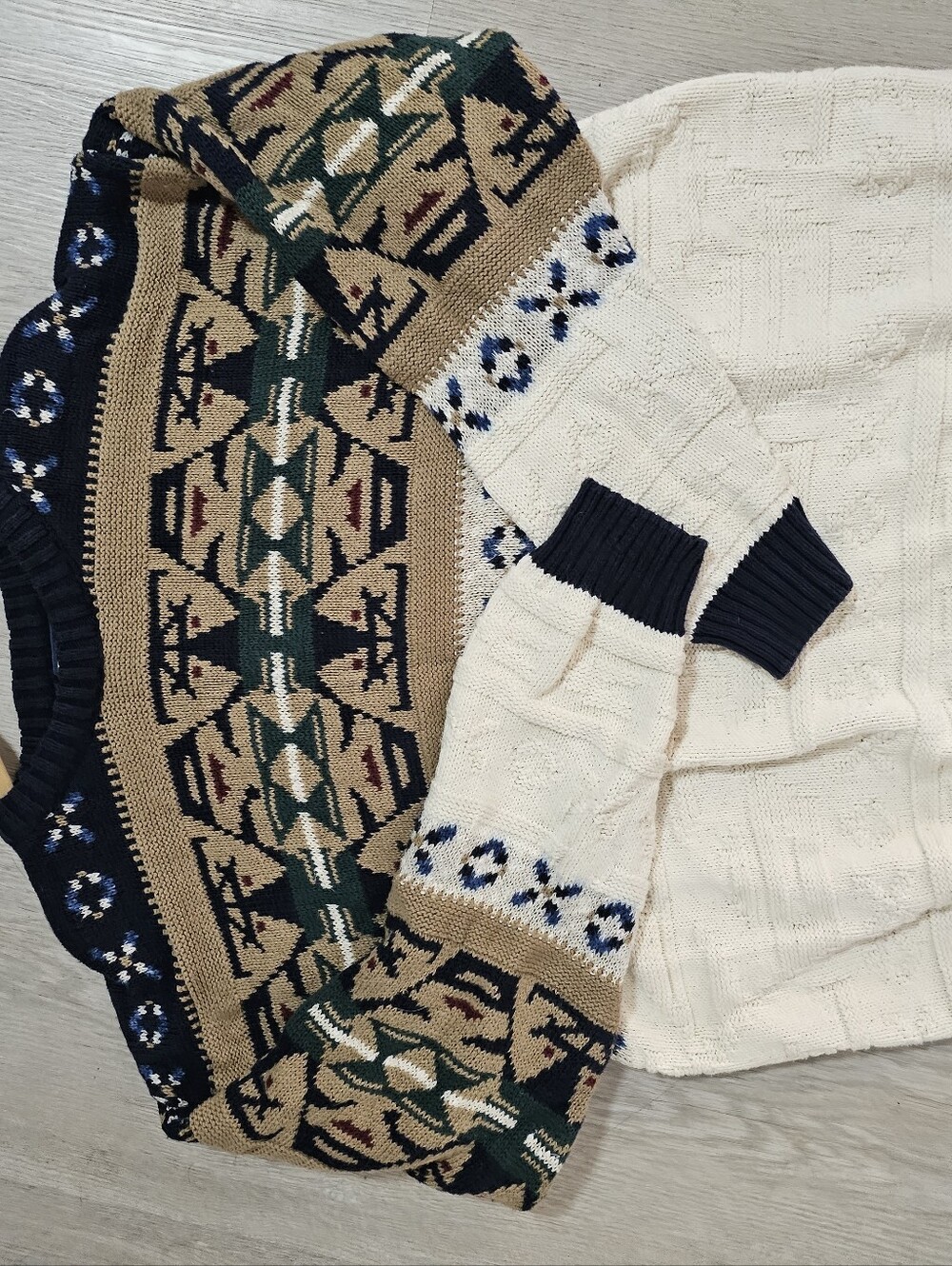 Vintage Chaps Ralph Lauren 100% cotton oversized pullover sweater, size XL Euc